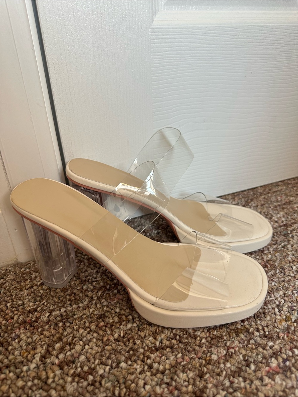 Woman’s Clear Heels